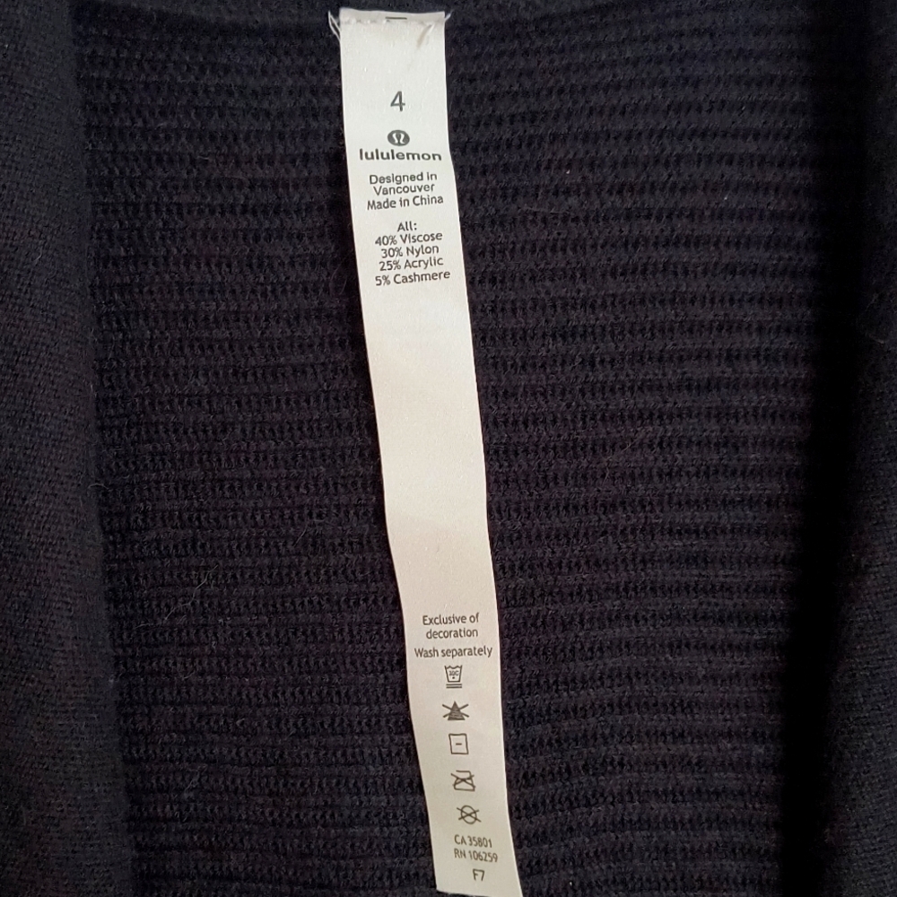 Lululemon Sundown Sweater Wrap Size 4 - Picture 4 of 7